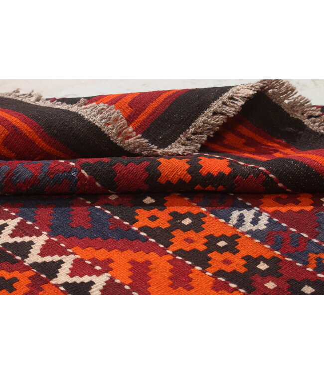 412x273cm Vintage Kelim teppich im alten Stil aus 100 % Wolle Maimana