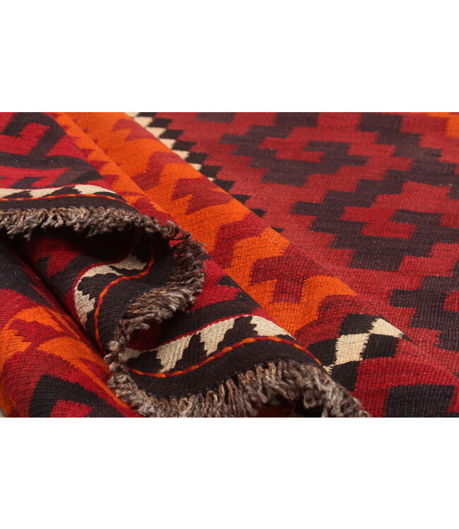 325x208cm  Vintage Kelim teppich im alten Stil aus 100 % Wolle Maimana