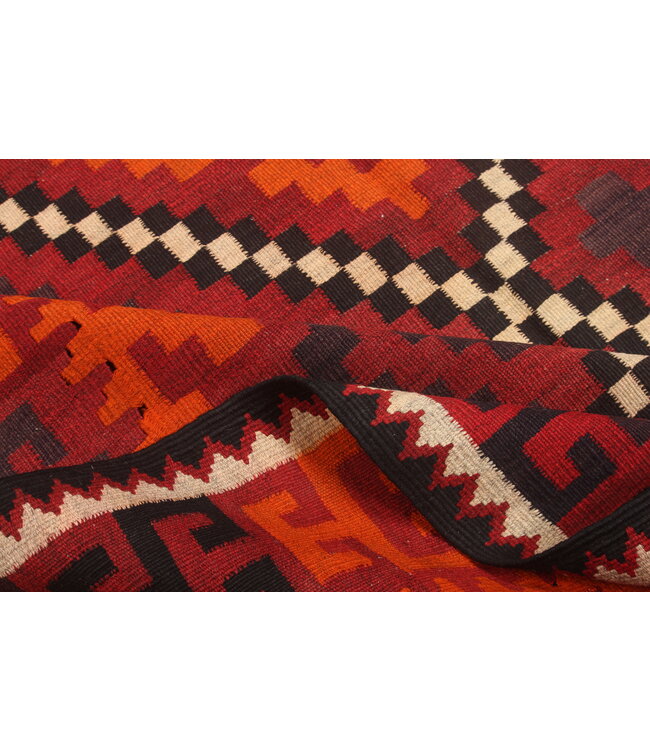 325x208cm  Vintage Kelim teppich im alten Stil aus 100 % Wolle Maimana