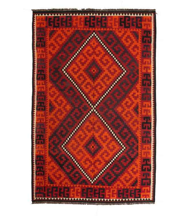 325x208cm  Vintage Kelim Oude stijl 100% wollen Kelim Tapijt Maimana