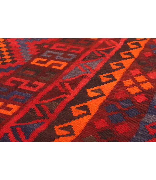 271x150cm  Vintage Kelim teppich im alten Stil aus 100 % Wolle Maimana