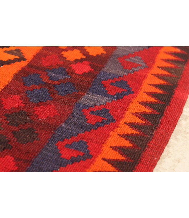 271x150cm  Vintage Kelim teppich im alten Stil aus 100 % Wolle Maimana