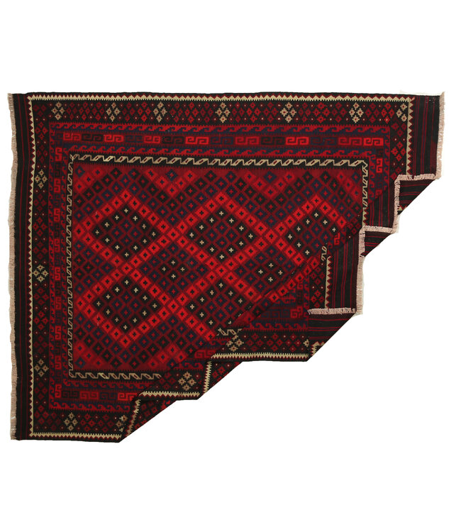 303x256cm  Vintage Kelim teppich im alten Stil aus 100 % Wolle Maimana