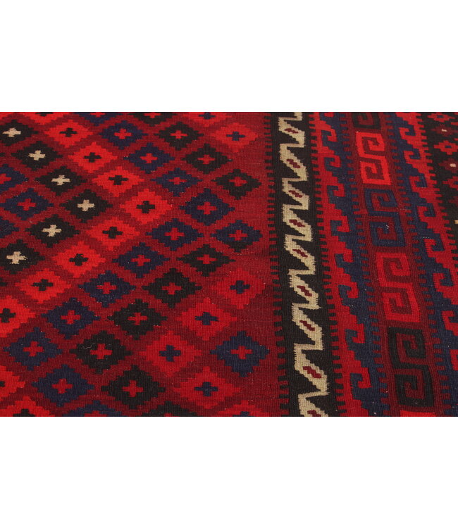 303x256cm  Vintage Kelim teppich im alten Stil aus 100 % Wolle Maimana