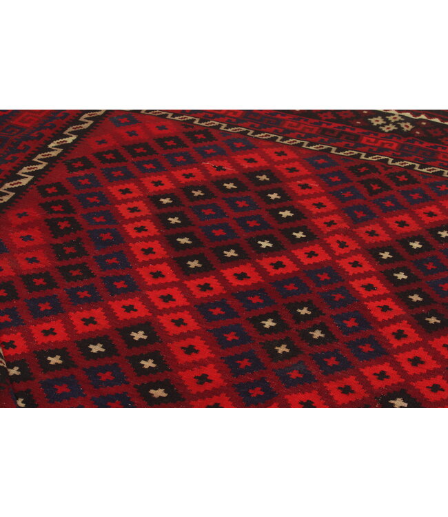 303x256cm  Vintage Kelim teppich im alten Stil aus 100 % Wolle Maimana