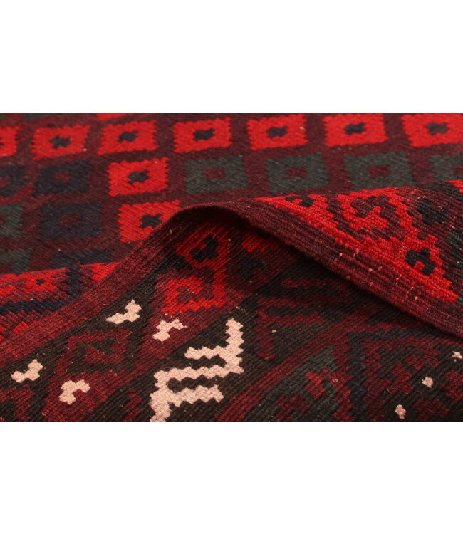 275x216cm  Vintage Kelim teppich im alten Stil aus 100 % Wolle Maimana