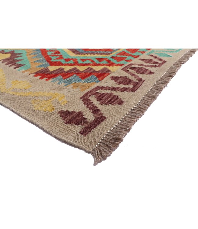 299x83 cm Handwoven Kelim Runner Wool Rug