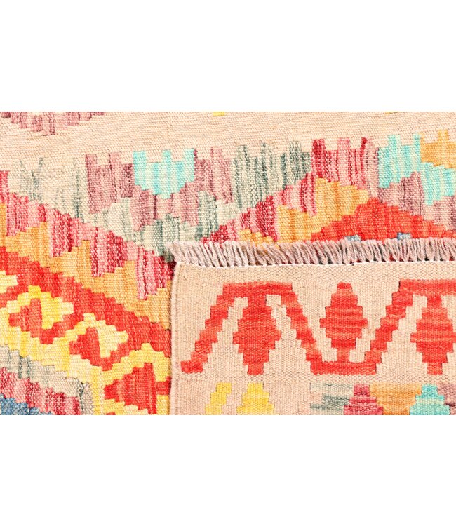 297x87 cm Handwoven Kelim Runner Wool Rug