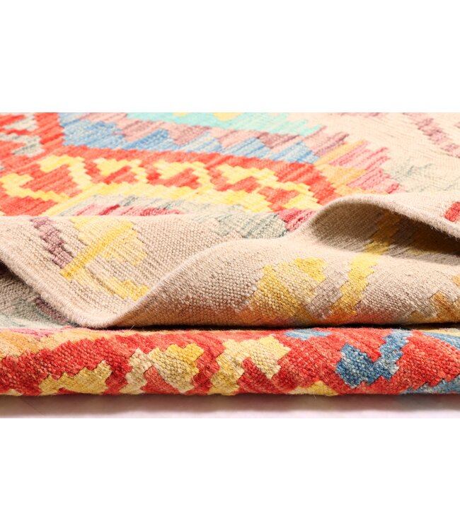 297x87 cm Handwoven Kelim Runner Wool Rug