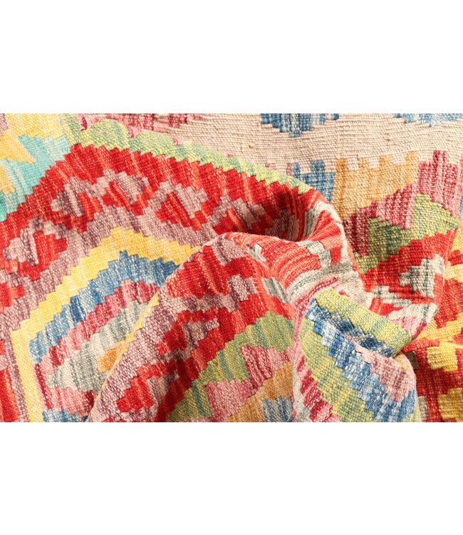 297x87 cm Handwoven Kelim Runner Wool Rug