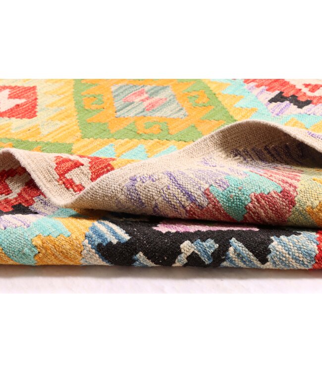 305x83 cm Handwoven Kelim Runner Wool Rug