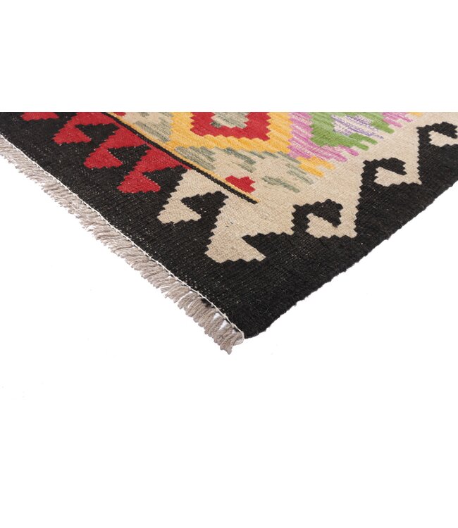 297x79 cm Handwoven Kelim Runner Wool Rug