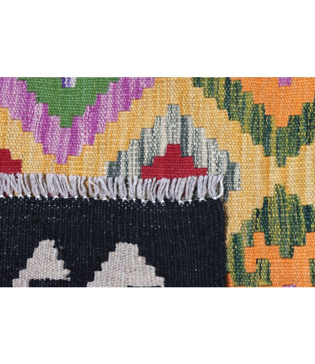 297x79 cm Handwoven Kelim Runner Wool Rug