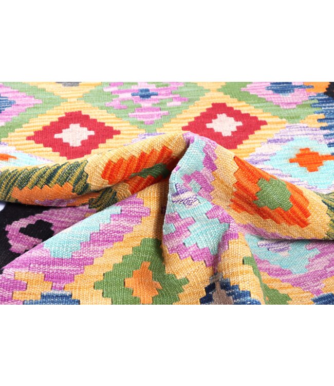 297x79 cm Handwoven Kelim Runner Wool Rug