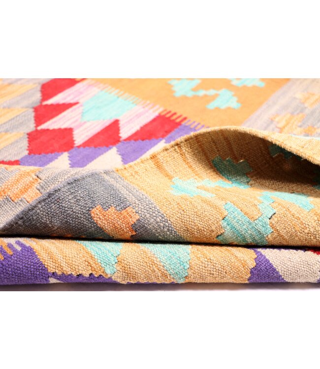 302x84 cm Handwoven Kelim Runner Wool Rug