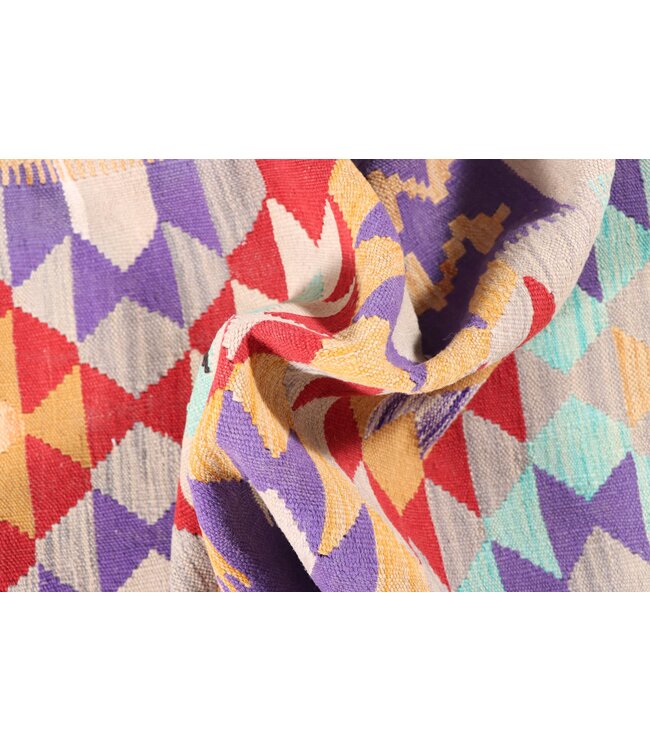 302x84 cm Handwoven Kelim Runner Wool Rug