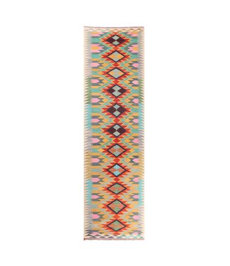 Kelimshop 291x85 cm Handwoven Kelim Runner Wool Rug Kelimshop 291x85 cm Handwoven Kelim Runner Wool Rug