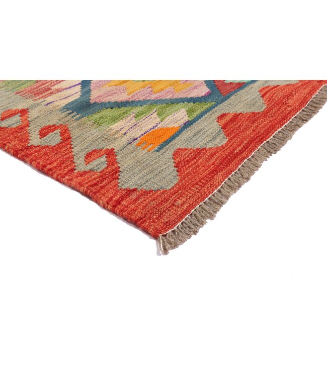 247x83 cm Handgewebter Kelim Läufer  Wollteppich