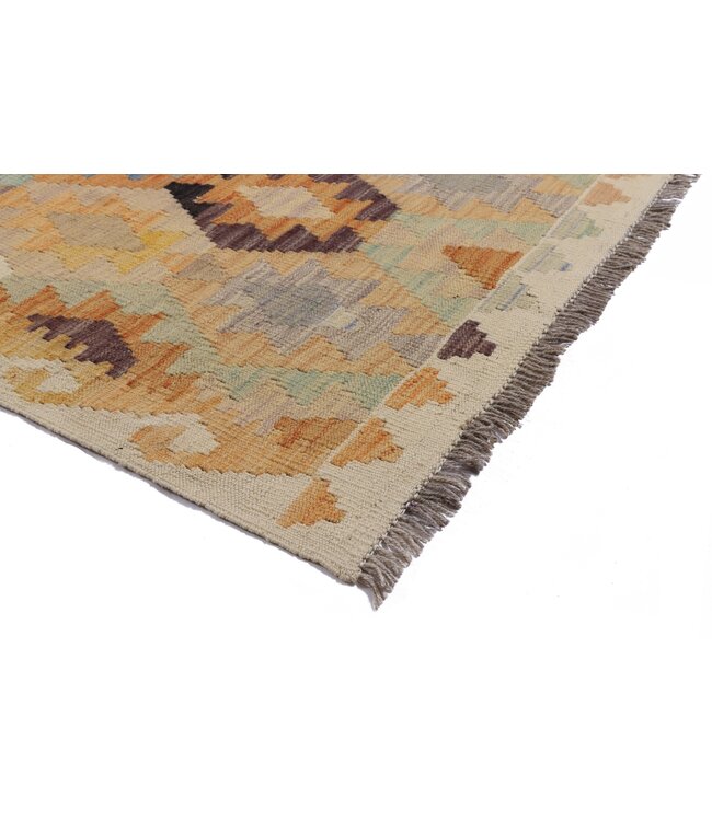 298x83 cm Handwoven Kelim Runner Wool Rug