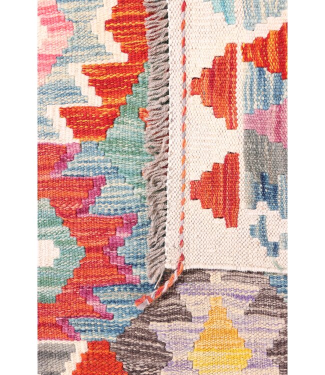 290x88 cm Handwoven Kelim Runner Wool Rug
