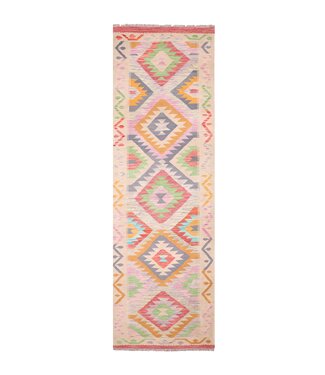 Kelimshop 302x80 cm Handgeweven Kelim Loper Wol Vloerkleed Tapijt Kelimshop 302x80 cm Handgeweven Kelim Loper Wol Vloerkleed Tapijt
