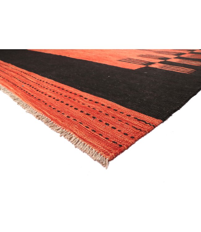 239x182 cm Handgewebter Moderner  Woll-Kelim-Teppich