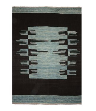 Kelimshop 240x177 cm Handgeweven Moderne Wollen Kelim Tapijt Kelimshop 240x177 cm Handgeweven Moderne Wollen Kelim Tapijt