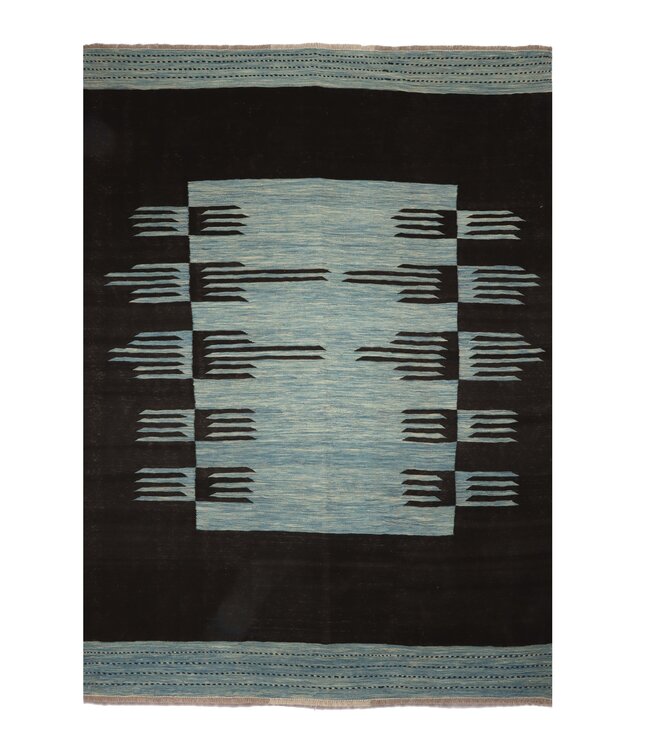 240x177 cm Handgeweven Moderne  Wollen Kelim Tapijt