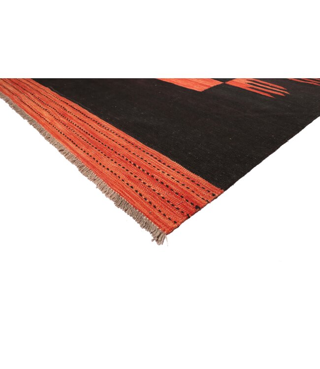 240x173 cm Handgewebter Moderner  Woll-Kelim-Teppich