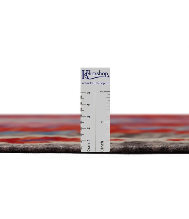 296x86  cm Handgewebter Kelim Läufer  Wollteppich