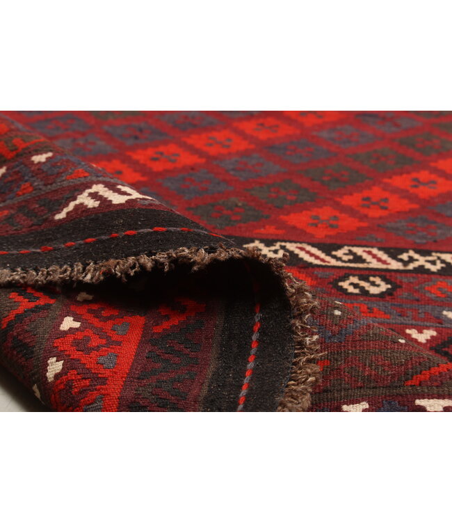 448x286cm  Vintage Kelim teppich im alten Stil aus 100 % Wolle Maimana