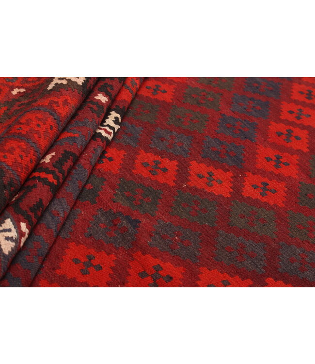 448x286cm Vintage Kelim Oude stijl 100% wollen Kelim Tapijt Maimana