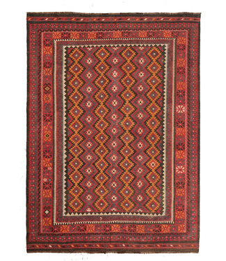 Kelimshop 284x207cm Vintage Kelim teppich im alten Stil aus 100 % Wolle Maimana Kelimshop 284x207cm Vintage Kelim teppich im alten Stil aus 100 % Wolle Maimana