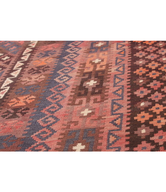 363x268cm Vintage Kelim teppich im alten Stil aus 100 % Wolle Maimana