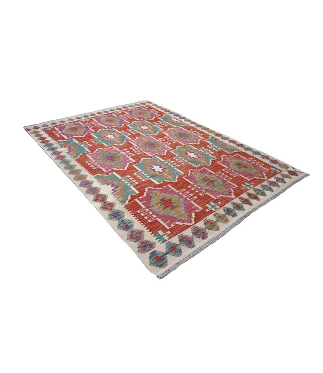 251x182 cm Handgewebter Traditioneller Kelim Teppich Woll