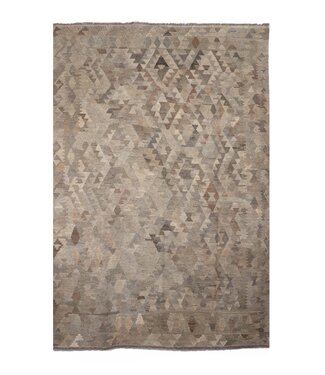 Kelimshop 248x174 cm Handgeweven Natural Kelim Wol Tapijt Kelimshop 248x174 cm Handgeweven Natural Kelim Wol Tapijt