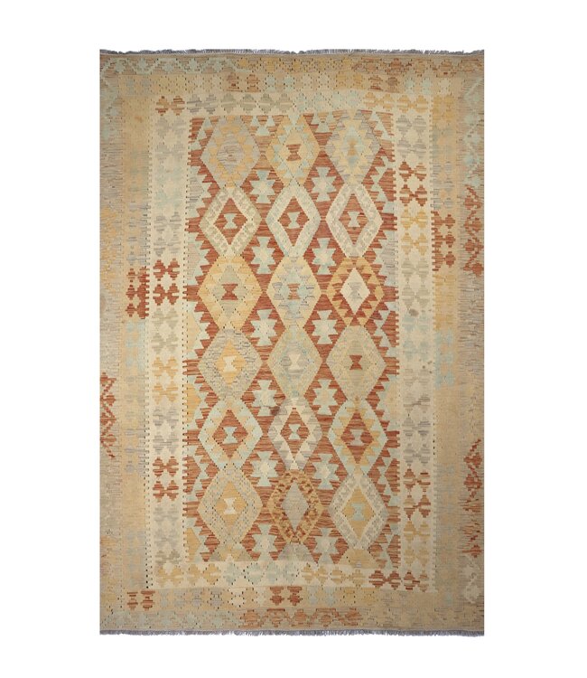 236x161 cm Handgewebter Traditioneller Kelim Teppich Woll