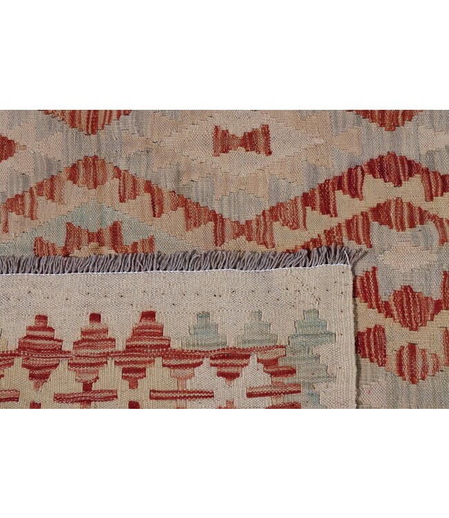 236x161 cm Handgeweven Traditionele Kelim Vloerkleed Wol Tapijt