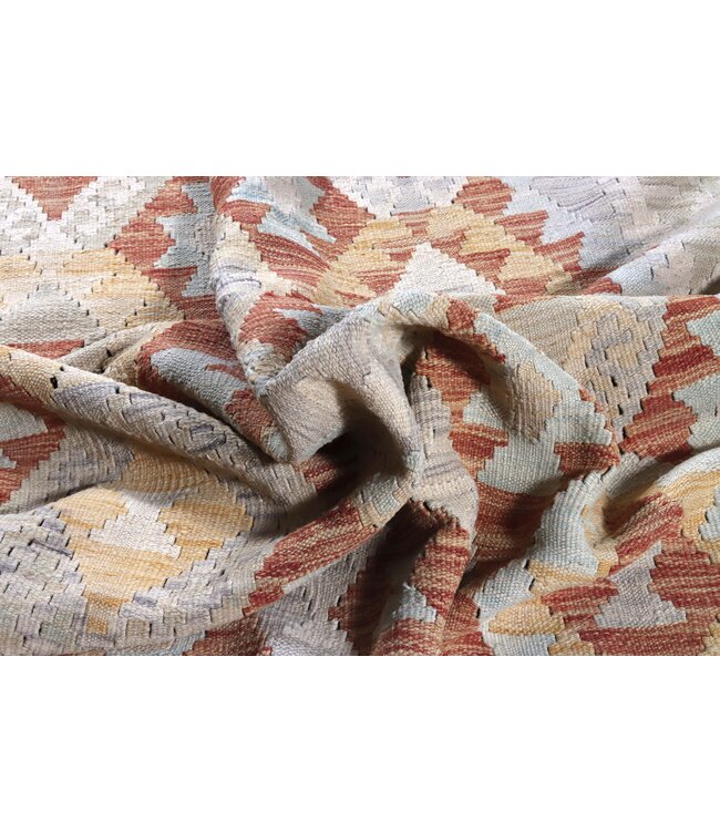 286x191 cm Handwoven Traditional Kelim Area Rug Wool Carpet