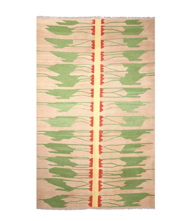 297x196 cm Handgeweven Moderne  Wollen Kelim Tapijt