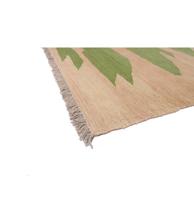 297x196 cm Handwoven Modern Red Wool Kilim Rug