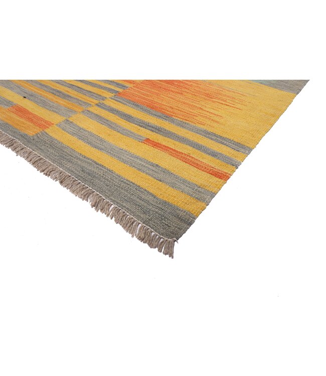 247x164 cm Handgeweven Moderne  Wollen Kelim Tapijt