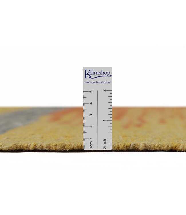 247x164 cm Handgeweven Moderne  Wollen Kelim Tapijt