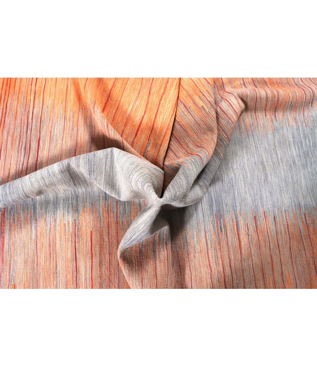 252x174 cm Handgewebter Moderner  Woll-Kelim-Teppich