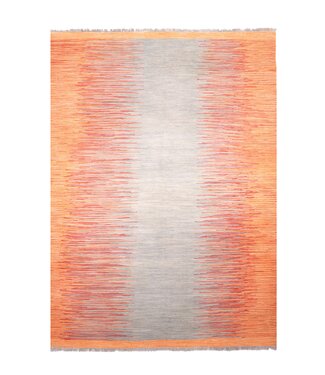 Kelimshop 239x175 cm Handgewebter Moderner  Woll-Kelim-Teppich