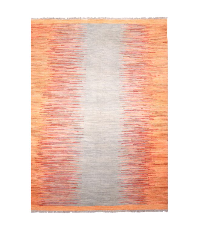 239x175 cm Handgewebter Moderner  Woll-Kelim-Teppich