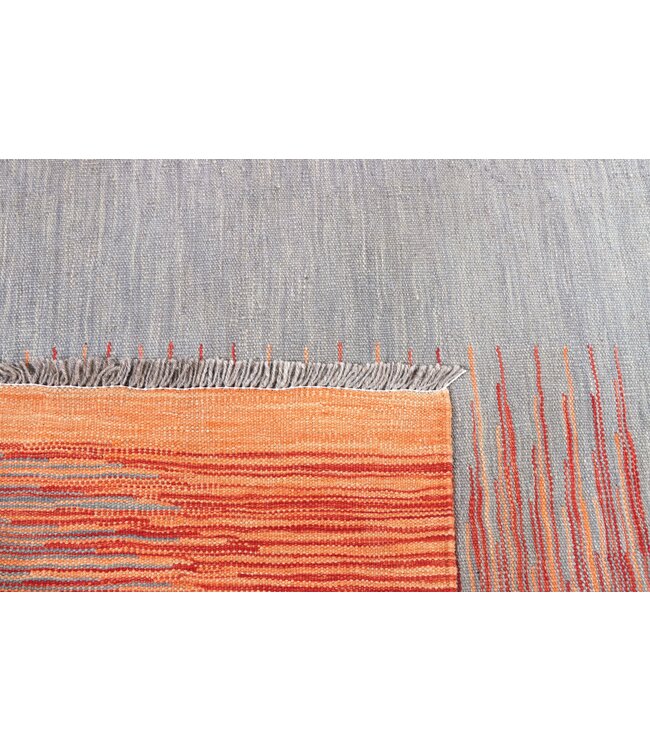 239x175 cm Handgewebter Moderner  Woll-Kelim-Teppich