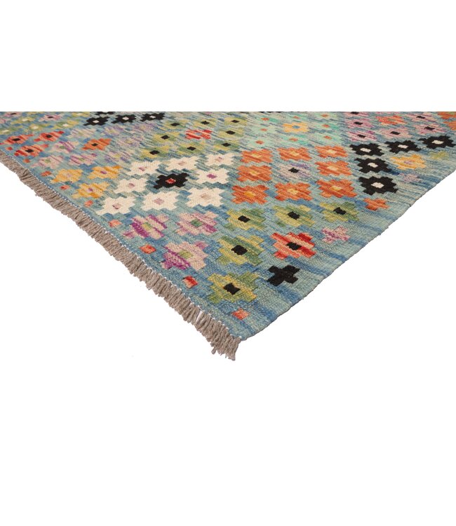 303x211 cm Handwoven Modern Red Wool Kilim Rug