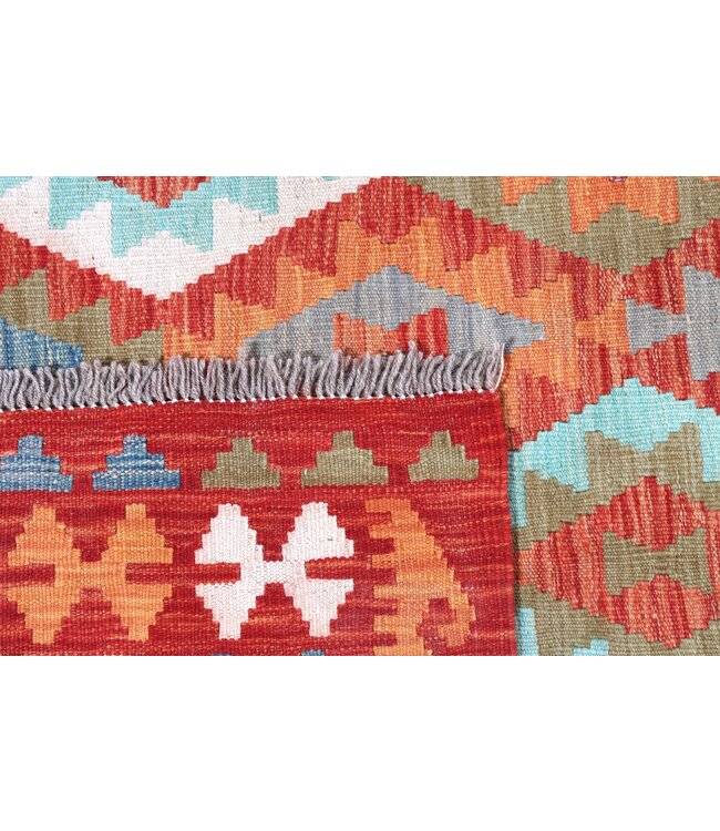 248x204 cm Handgewebter Traditioneller Kelim Teppich Woll