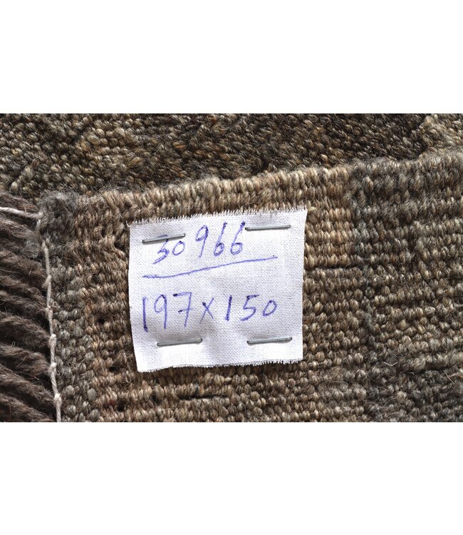197x150 cm Handwoven Natural  Wool Kelim Area Rug